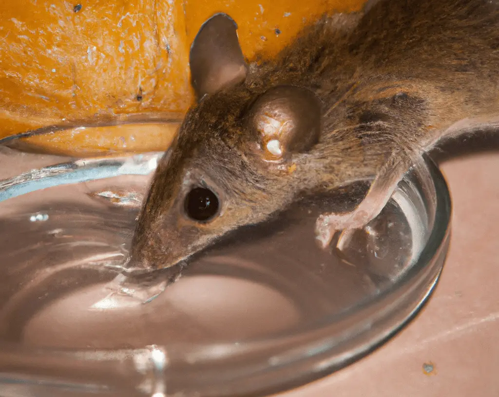 Mouse Drinking