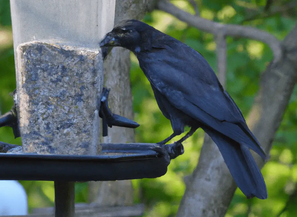 How to Get Rid of Crows at Bird Feeders