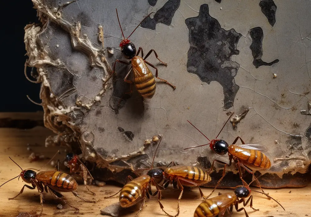 Termites Eating Painted Wood